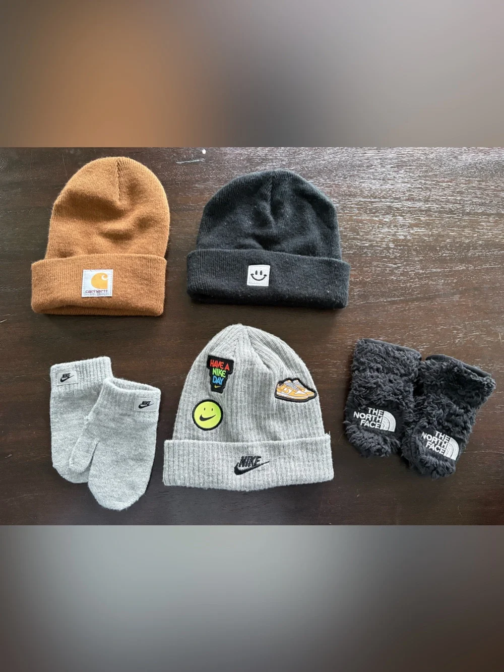 Winter hats and gloves